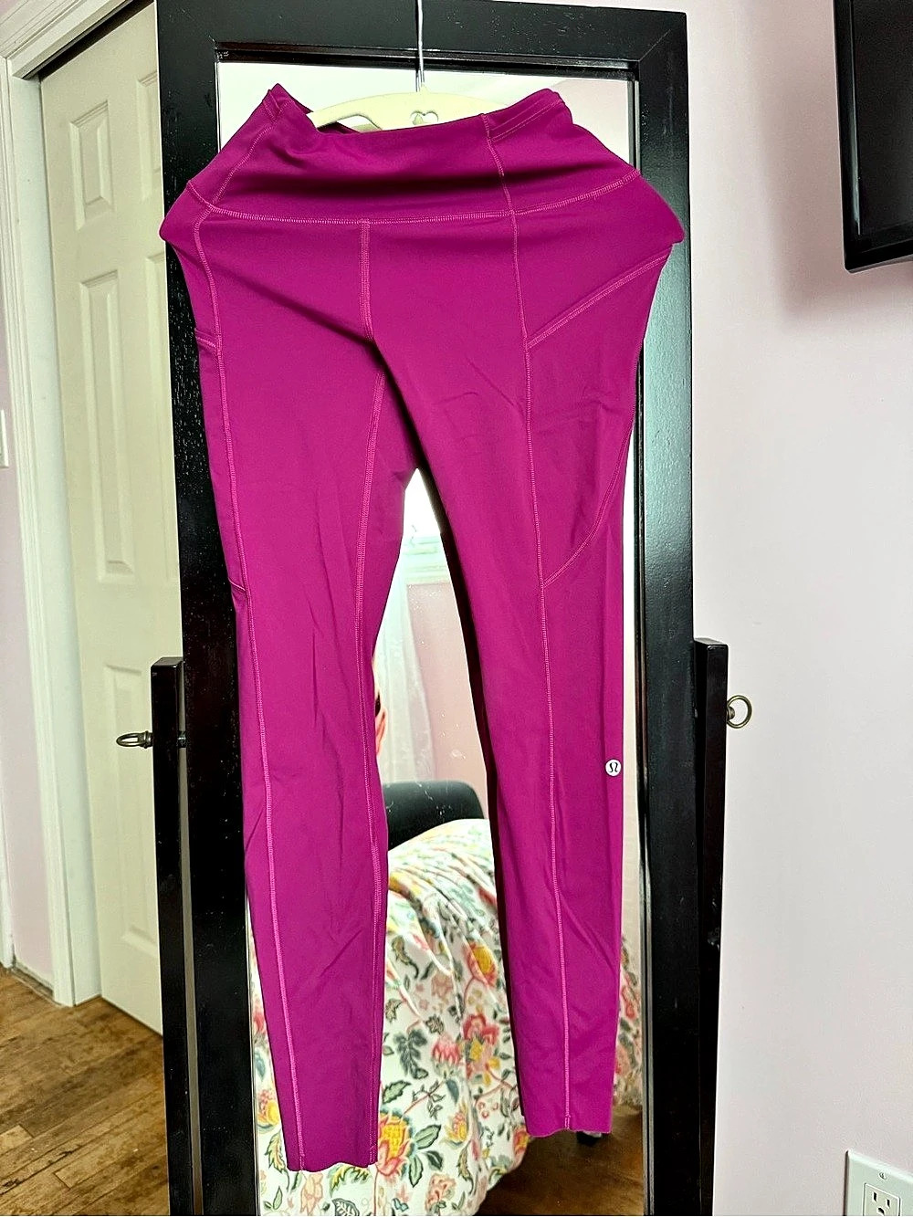 lululemon Align High-Rise Crop with Pockets 23" athletic leggings in pink